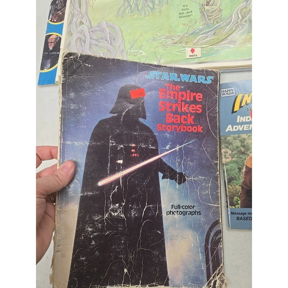 Lot of‎ 5 Vintage Star Wars & Indiana Jones Paperback Hardcover Children's Books